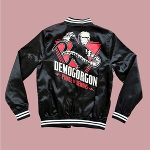 Dungeons‎ and Dragons Demogorgon Satin Bomber Jacket Varsity Prince Of Demons